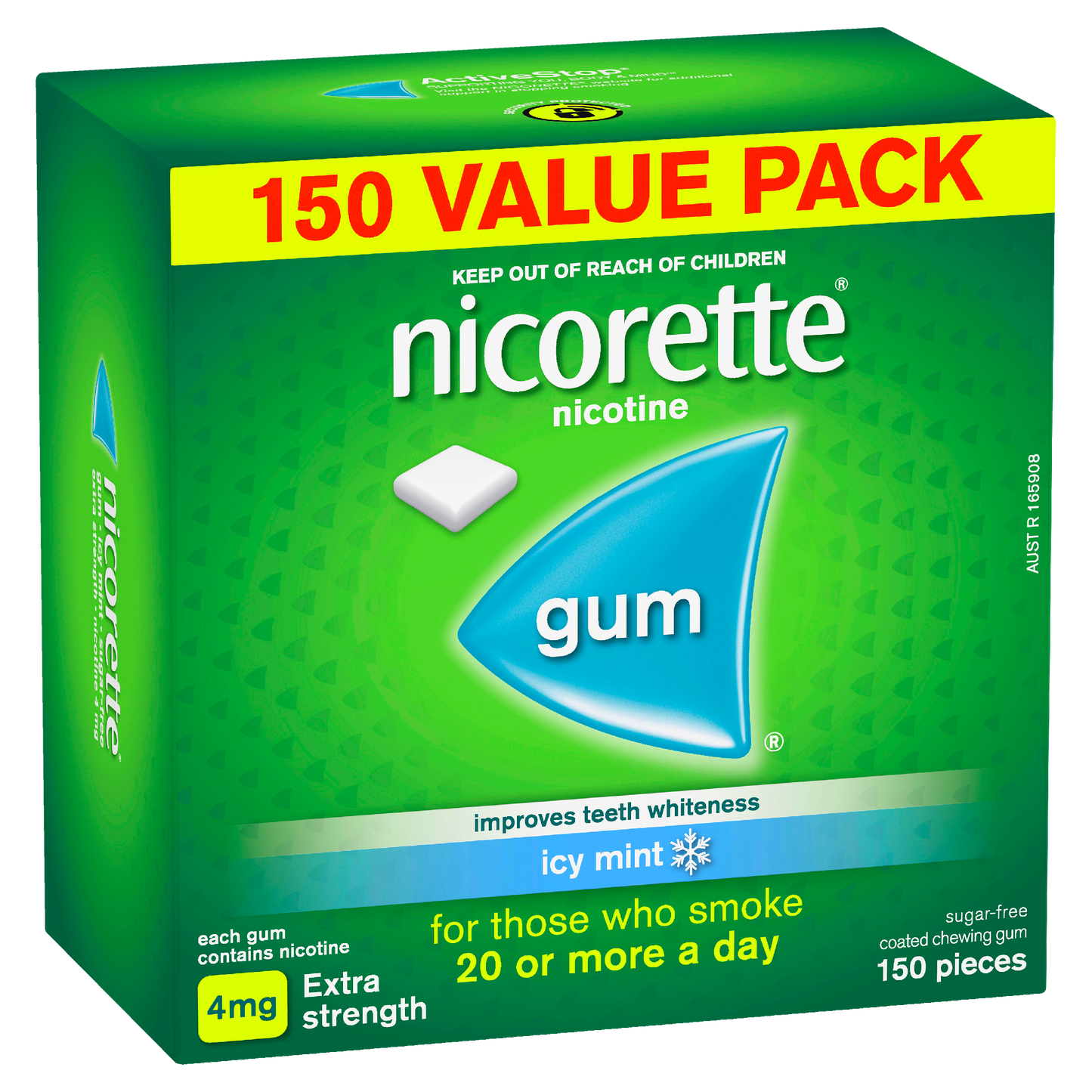 Nicorette Extra Strength Chewing Gum 4mg - Icy Mint