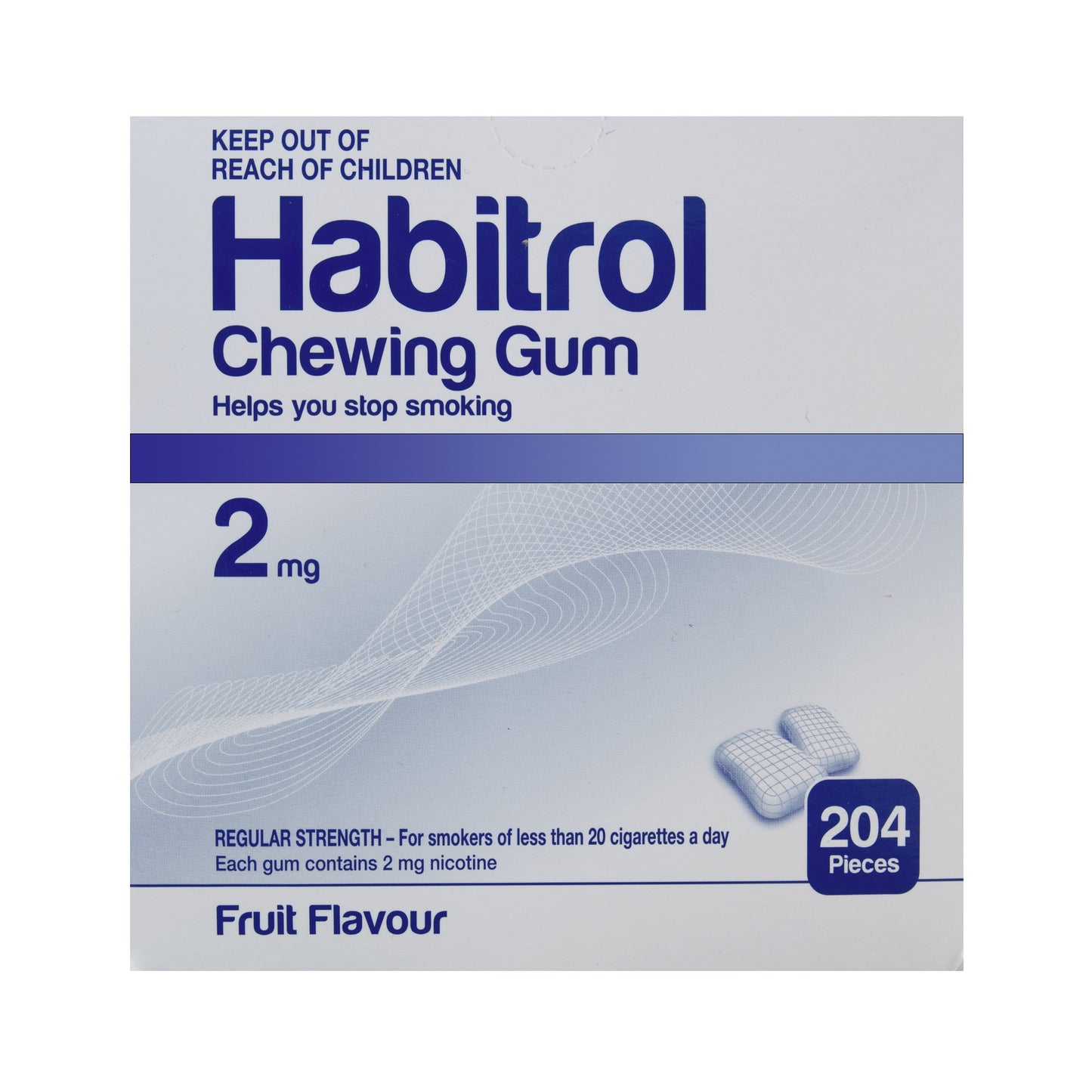 Habitrol Chewing Gum 2mg - Fruit (Dispensary Pack)