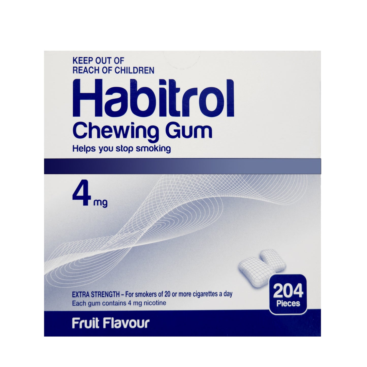 Habitrol Chewing Gum 4mg - Fruit (Dispensary Pack)